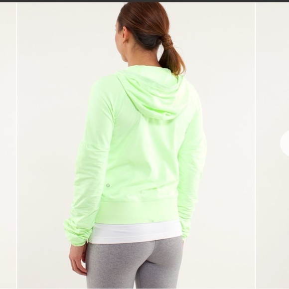 Lululemon Street To Studio Jacket Size 8 In Faded Zap Neon Lime Green - Picture 13 of 13